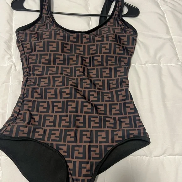 Fendi Brown Reversible Swimsuit - Picture 3 of 5